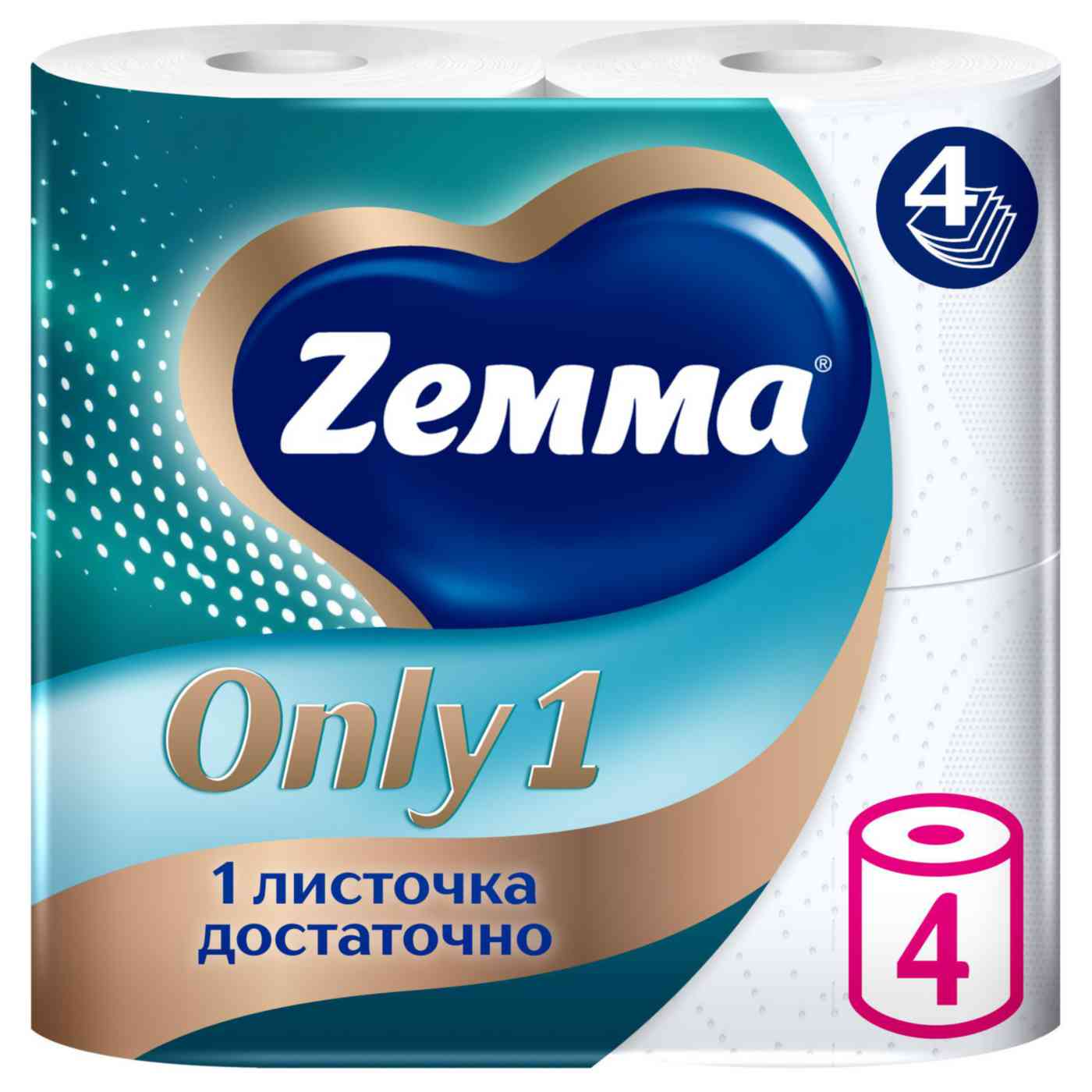 Туалетная бумага Zemma Only1 4 слоя