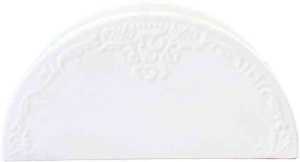 

Салфетница фарфоровая Жасмин, цвет белый