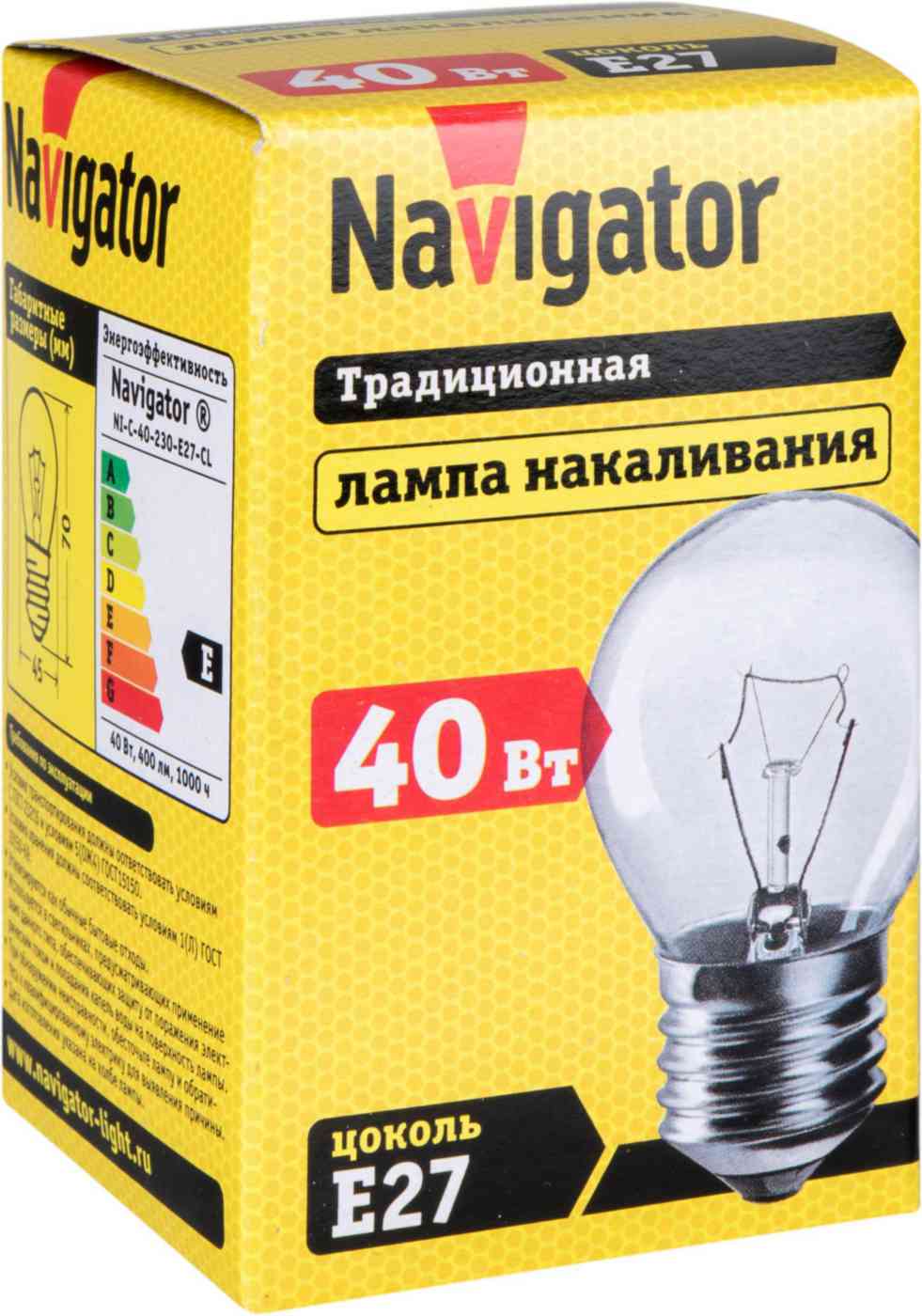 Лампа накаливания Navigator