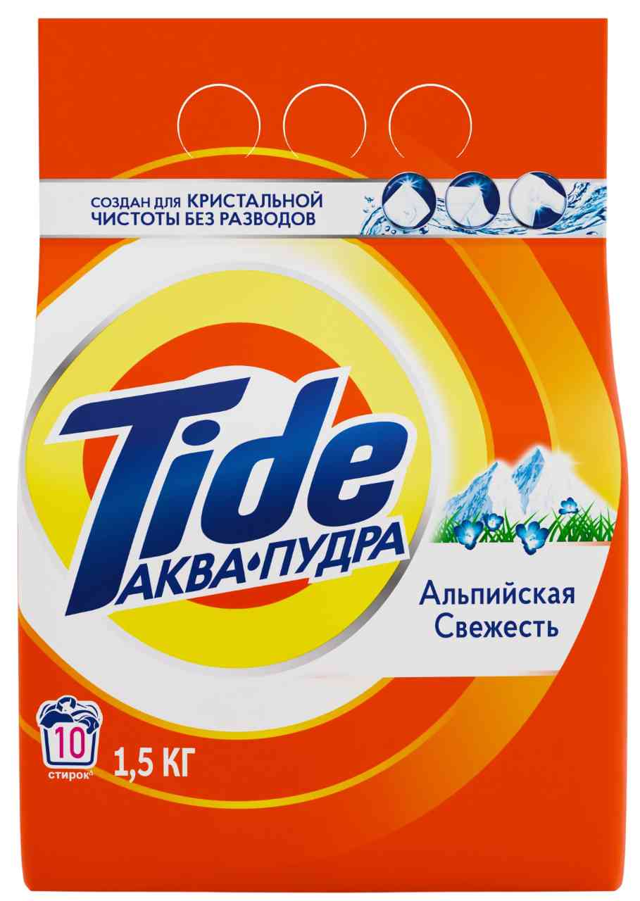 

Стиральный порошок для белого белья Tide Аква-пудра Альпийская свежесть