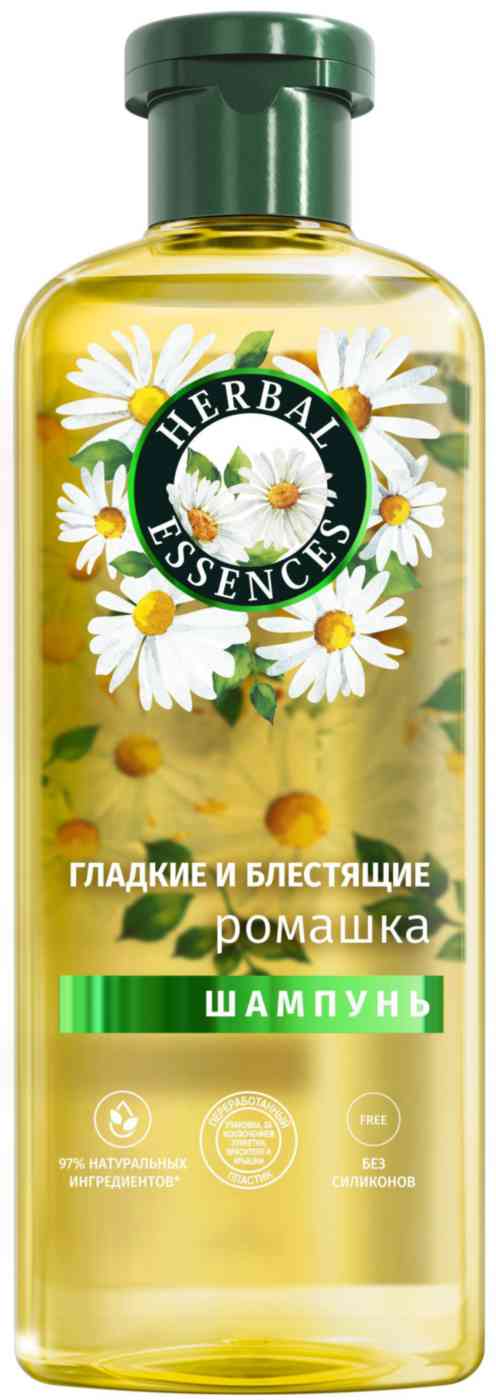 

Шампунь для всех типов волос Herbal Essences гладкие и блестящие ромашка