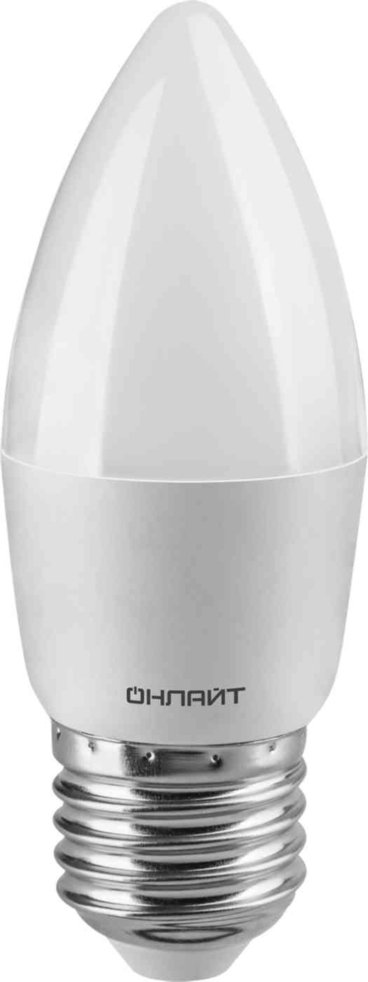 

Лампа светодиодная Онлайт E27 нейтральный свет, свеча
