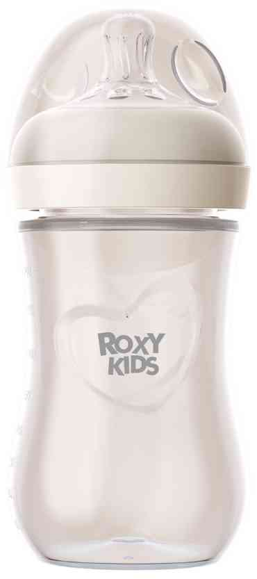 Бутылочка для кормления стеклянная Roxy Kids Natural средний поток с 3 месяцев