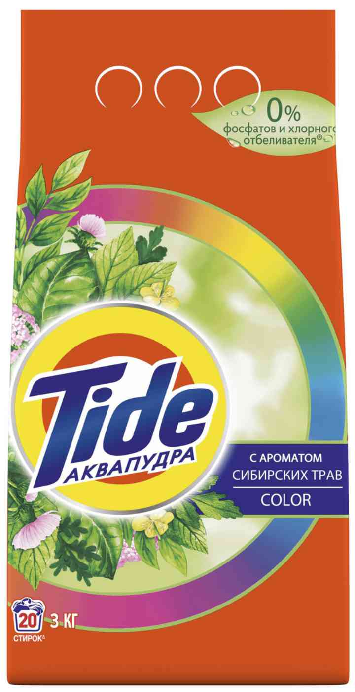

Стиральный порошок для цветного белья Tide Аква-пудра Color с ароматом Сибирских трав