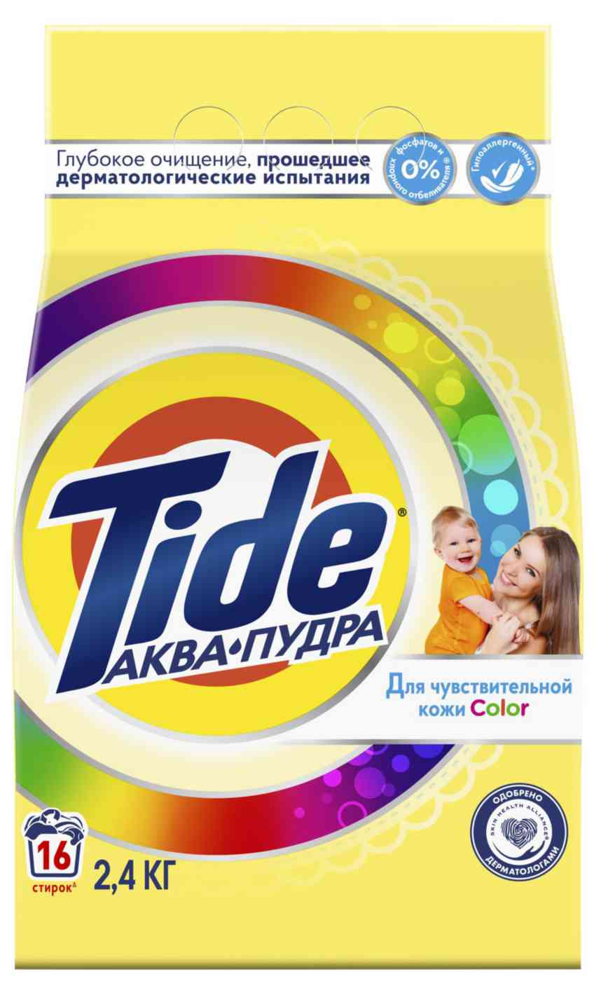 

Стиральный порошок для детского белья Tide Аква-пудра Color для чувствительной кожи