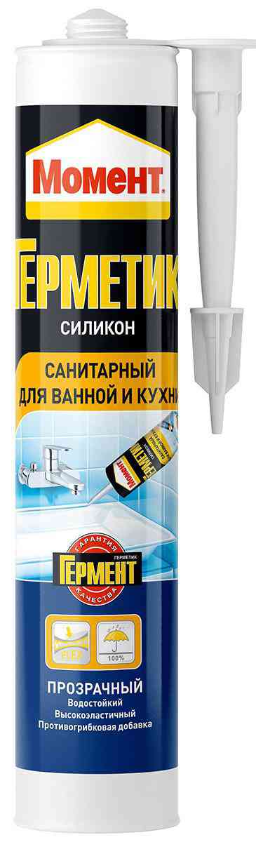 

Герметик санитарный прозрачный Момент Гермент
