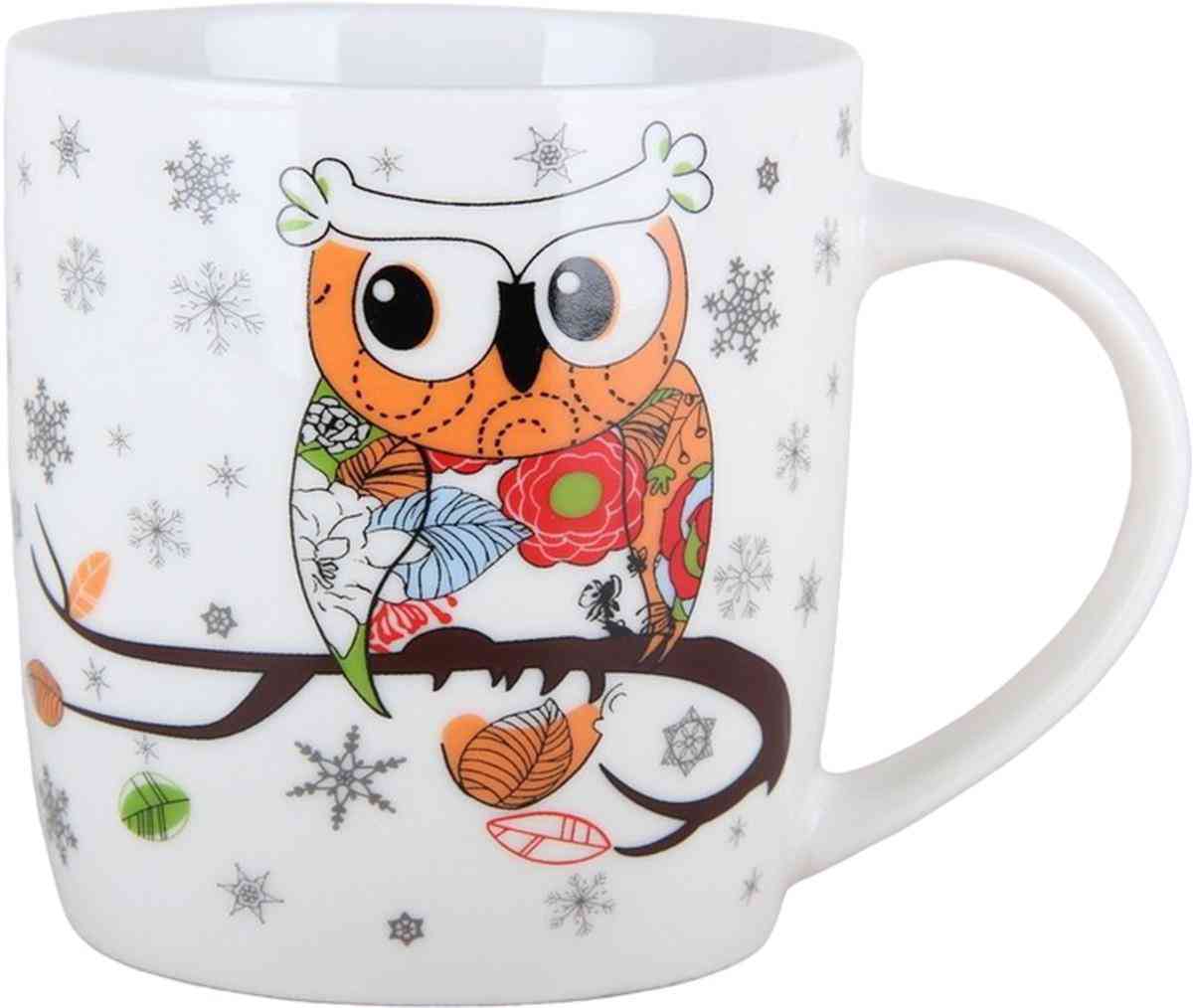 

Кружка фарфоровая Совушка