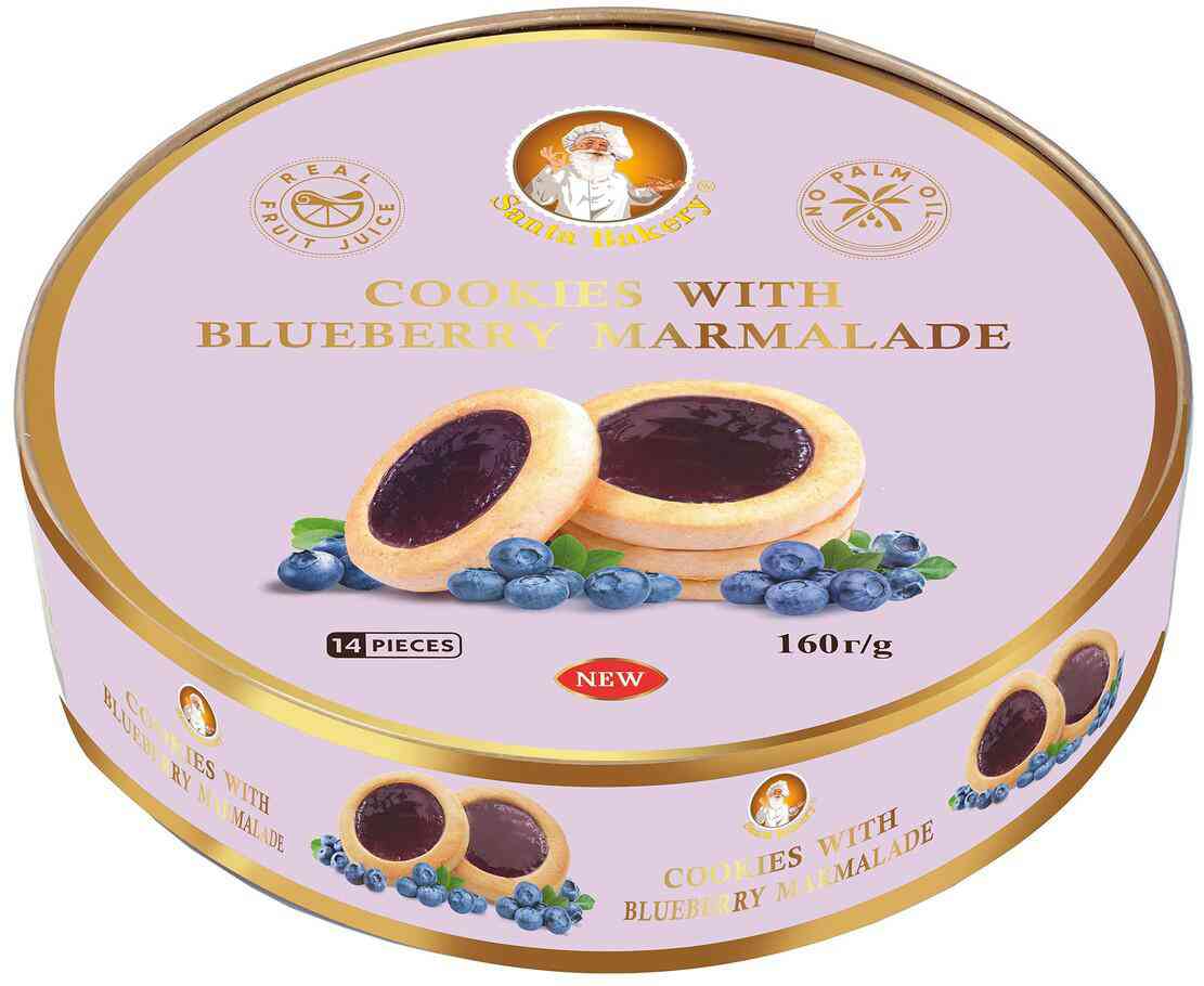 Печенье Santa Bakery черника