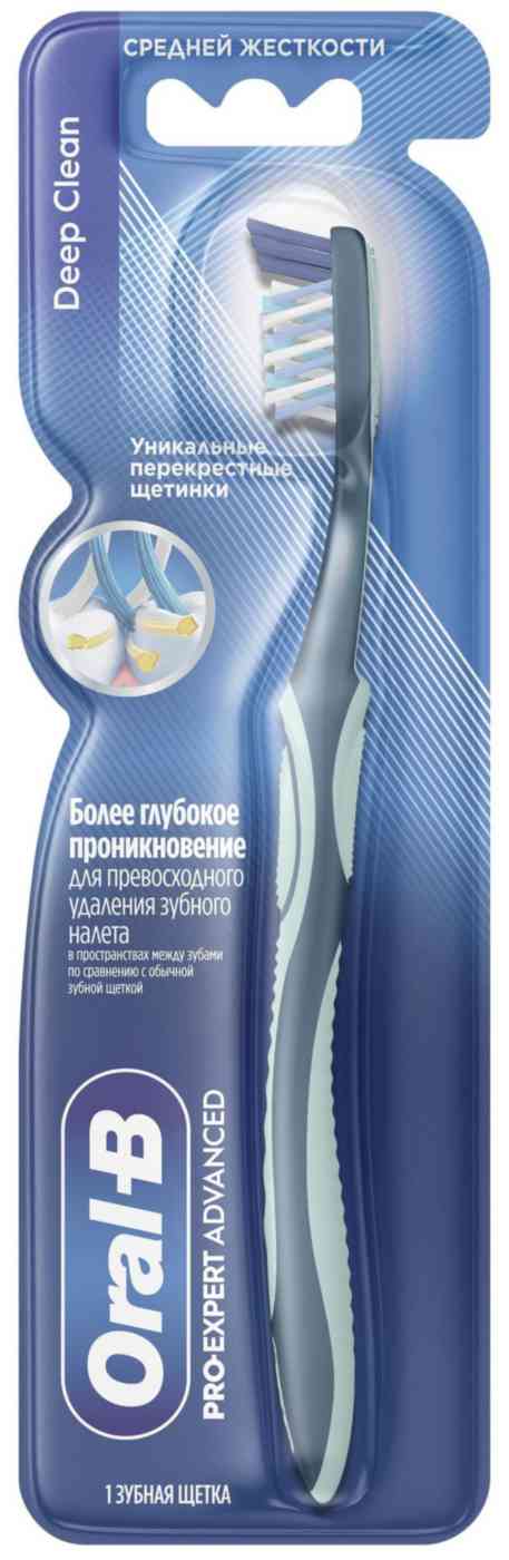 

Зубная щетка Oral-B Pro-Expert Advanced средней жесткости, цвет в ассортименте