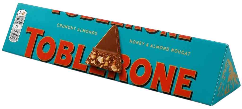 Шоколад молочный Toblerone соленый миндаль-нуга