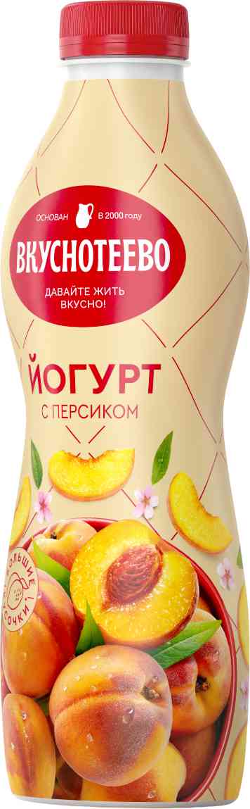

Йогурт питьевой Вкуснотеево Персик 2%