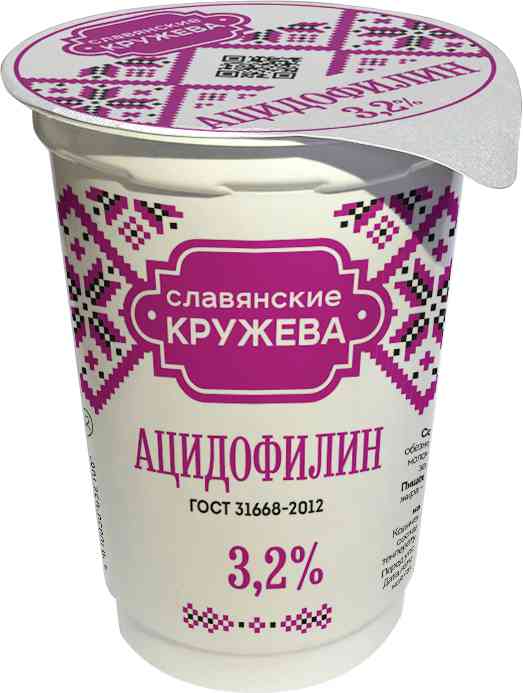 Ацидофилин Славянские кружева 3,2%
