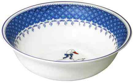 

Салатник стеклянный Гуси