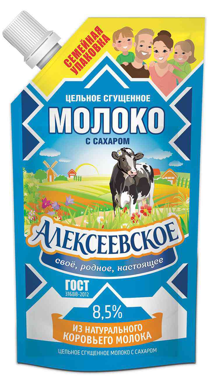 

Молоко цельное сгущённое Алексеевское