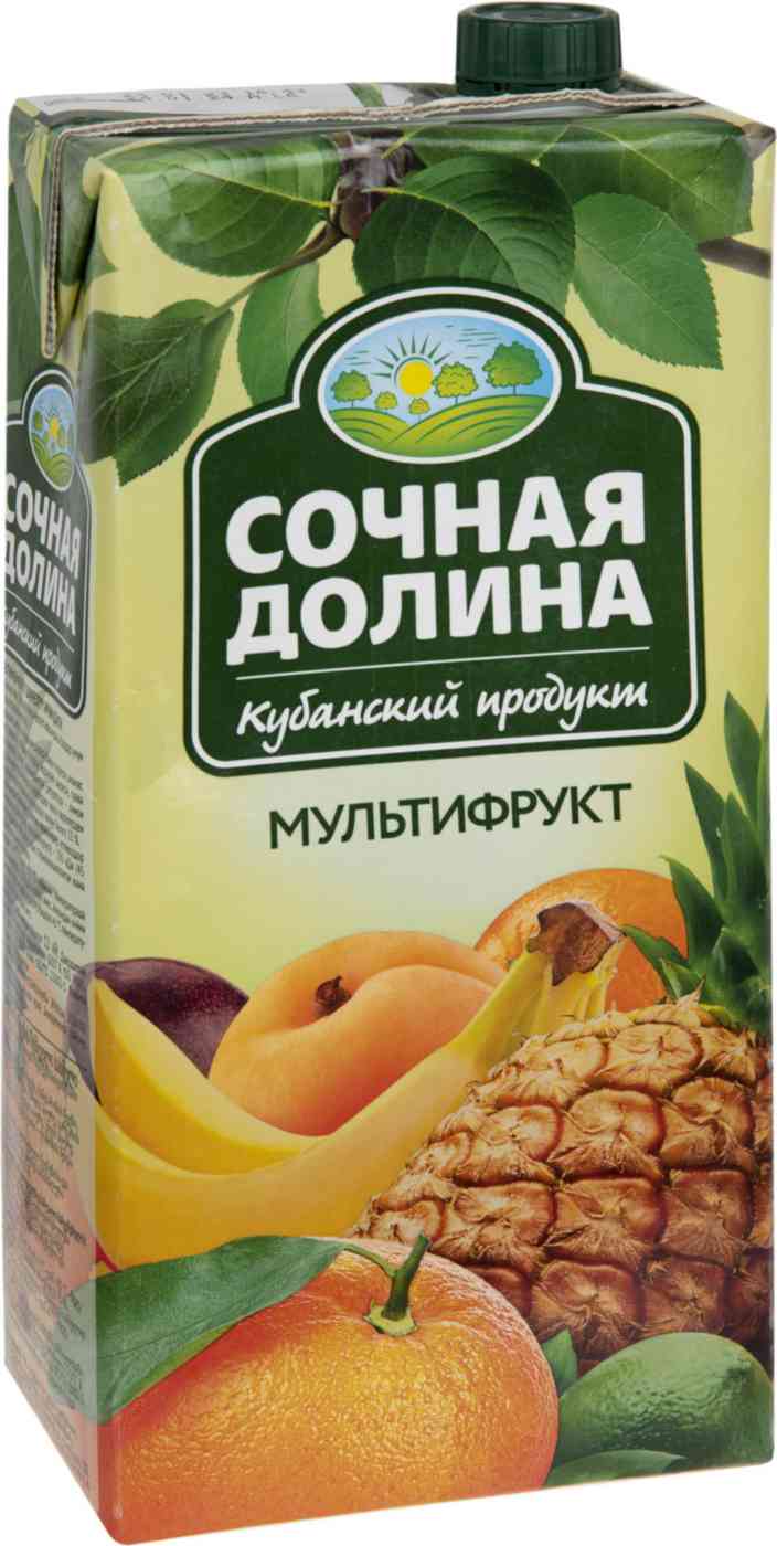 

Напиток сокосодержащий Сочная долина