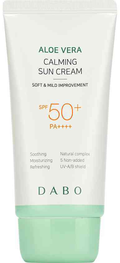 Крем для лица солнцезащитный Dabo SPF 50 успокаивающий с алоэ вера 550₽