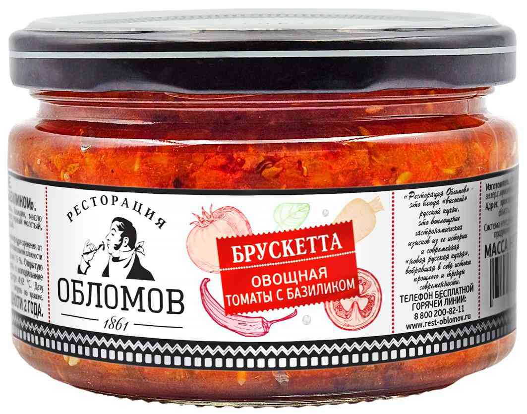 

Брускетта Ресторация Обломов