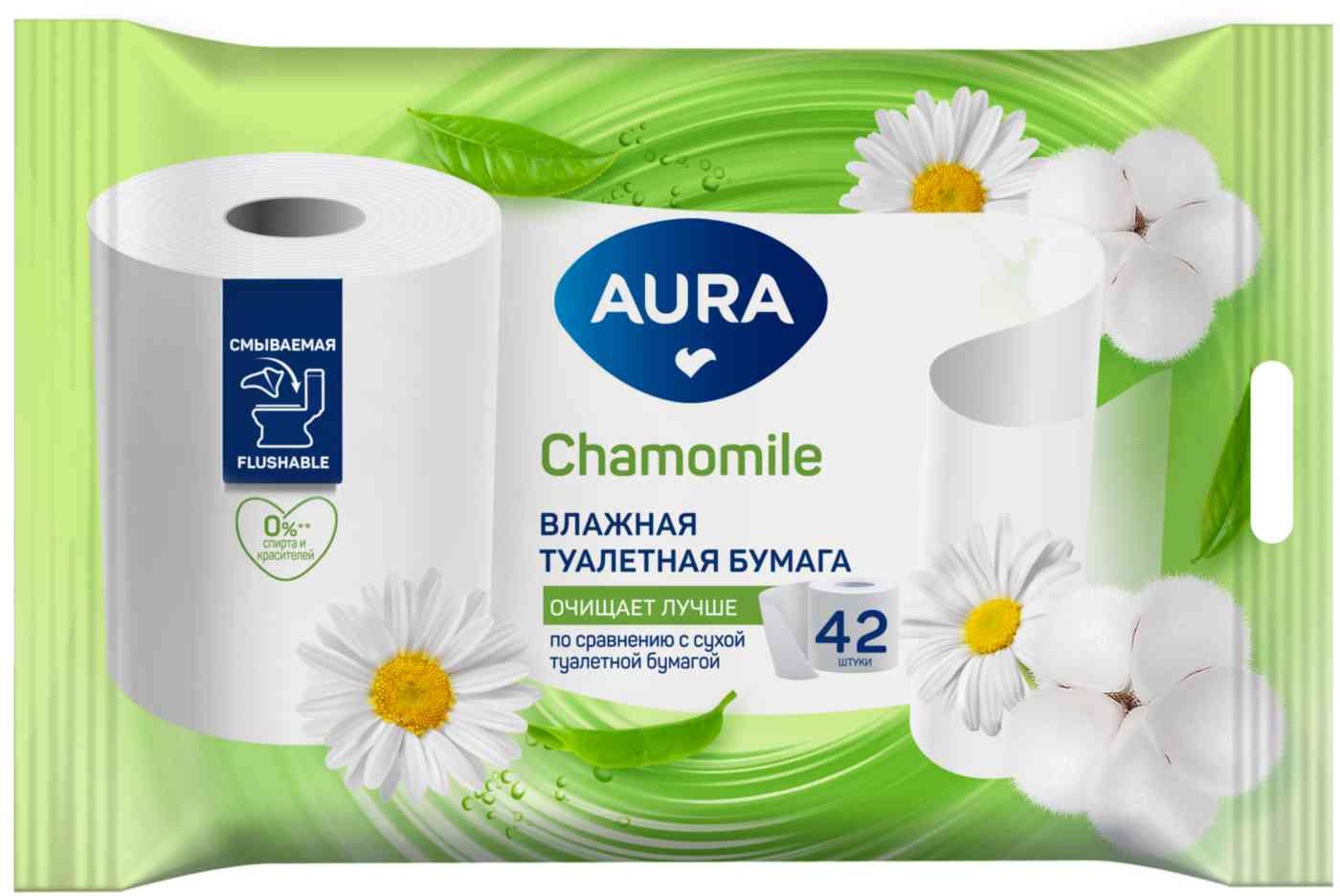 Туалетная бумага влажная Aura 144₽