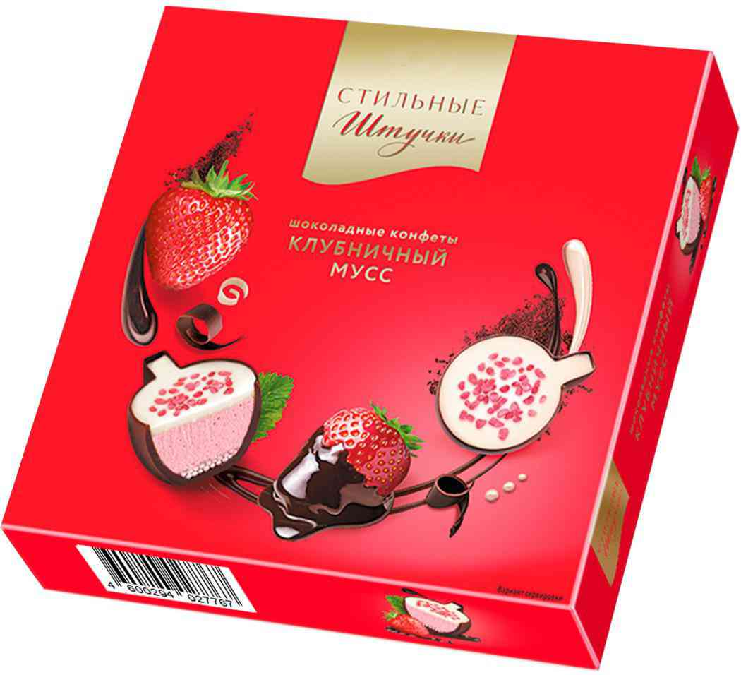 Набор конфет Стильные Штучки Клубничный мусс