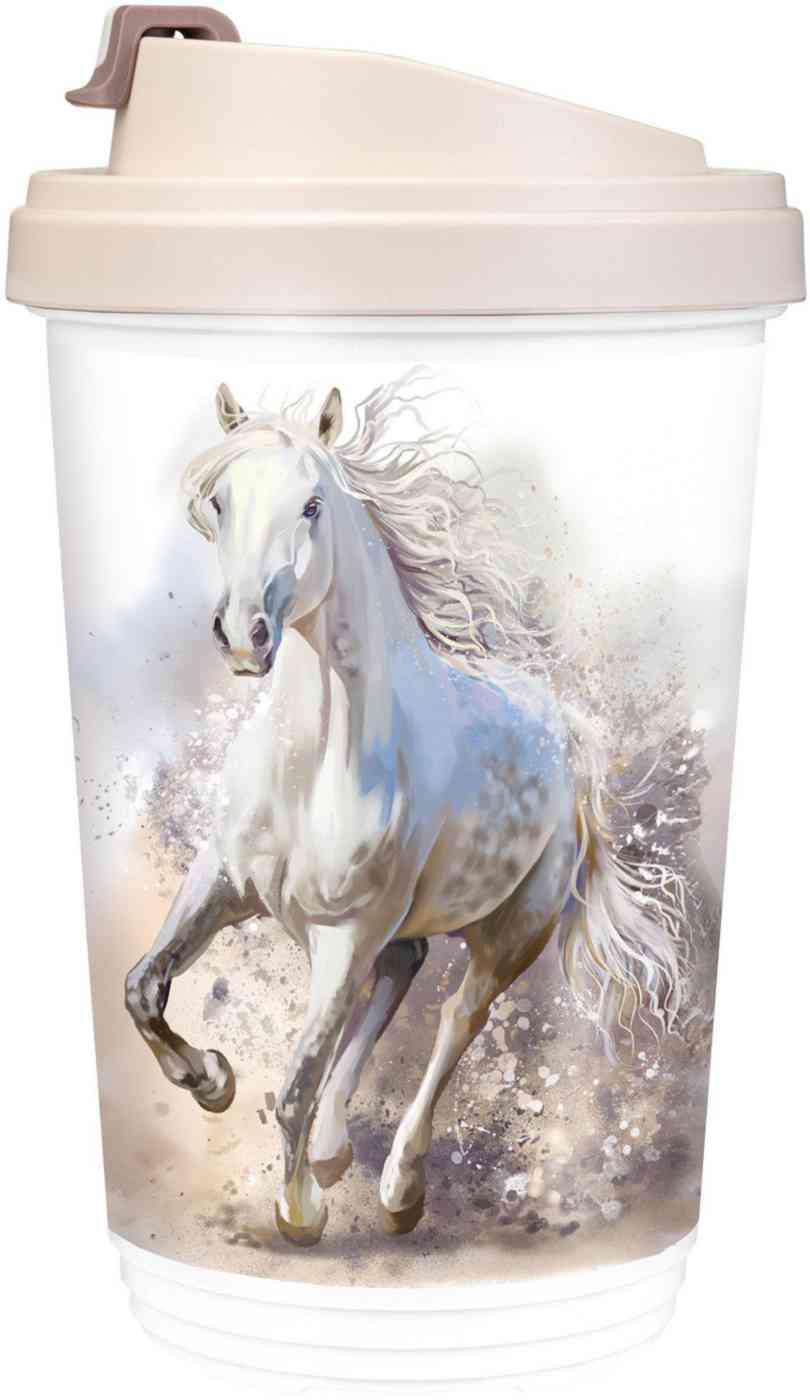 Термостакан с клапаном Символ года цвет бежевый 333₽