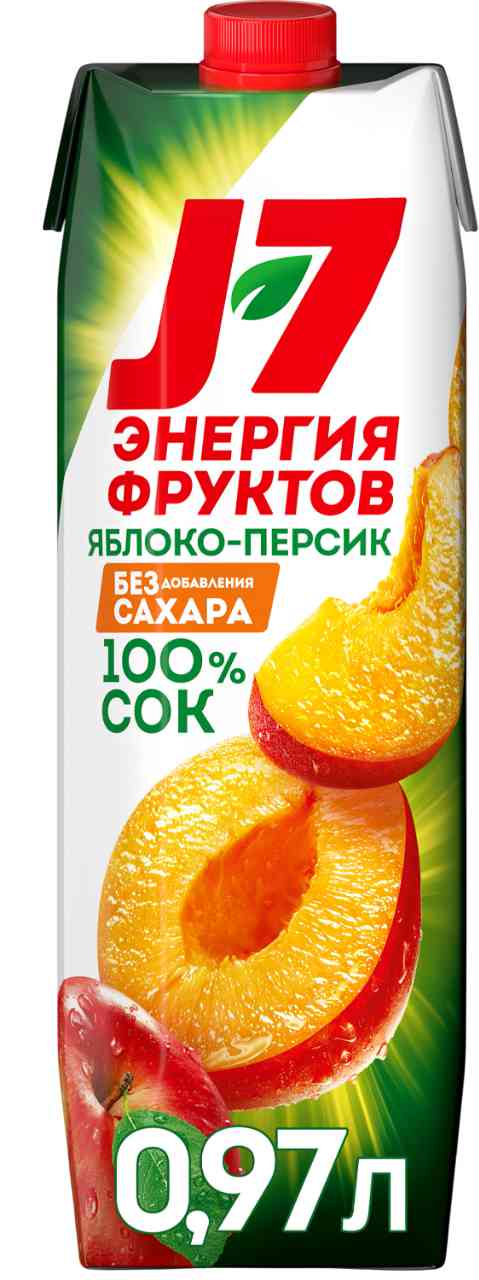 

Нектар J7 Фрукты целиком Яблоко-персик