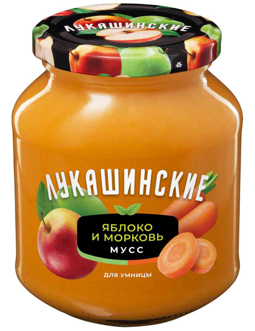 

Мусс яблочно-морковный Лукашинские