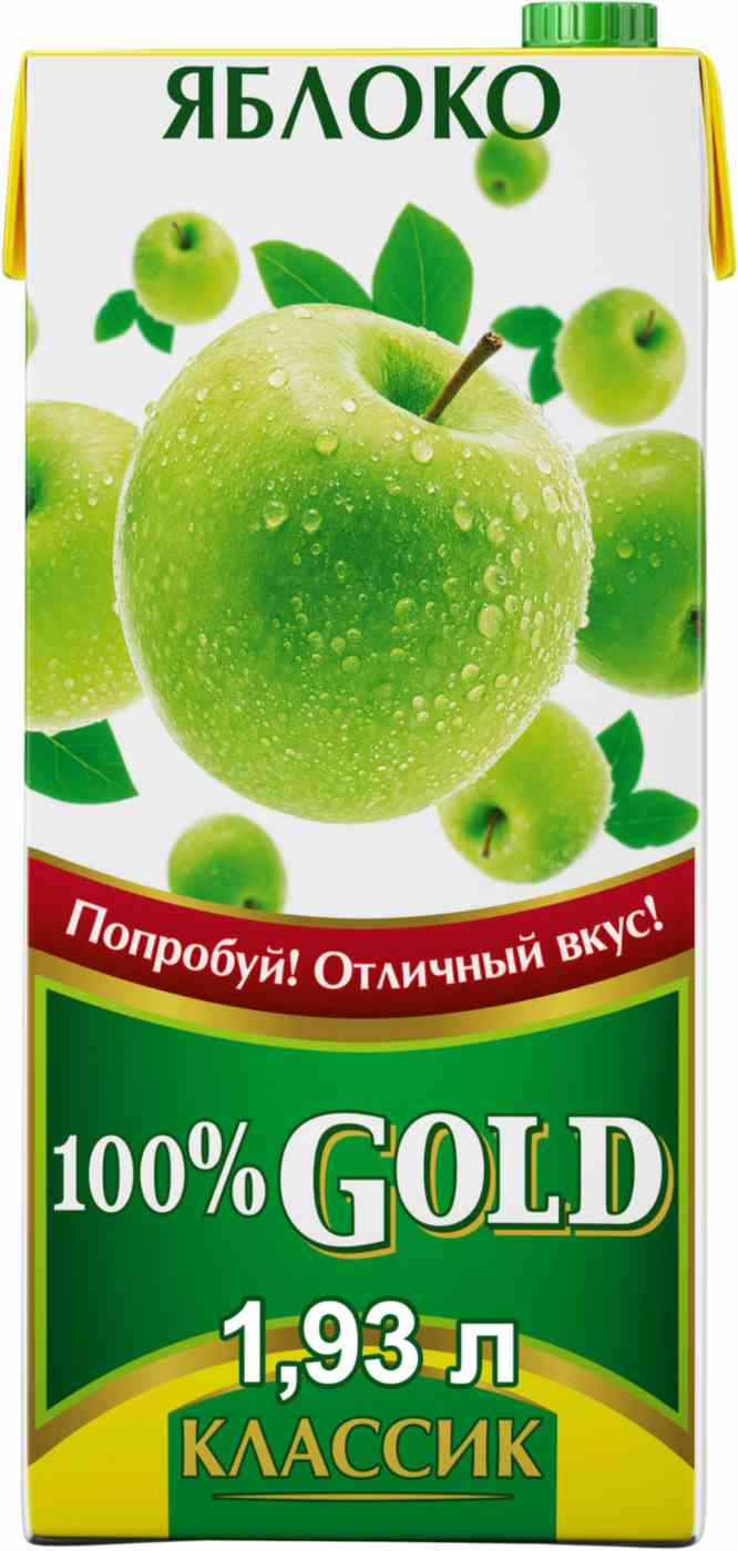 

Напиток сокосодержащий 100% Gold Классик Яблоко