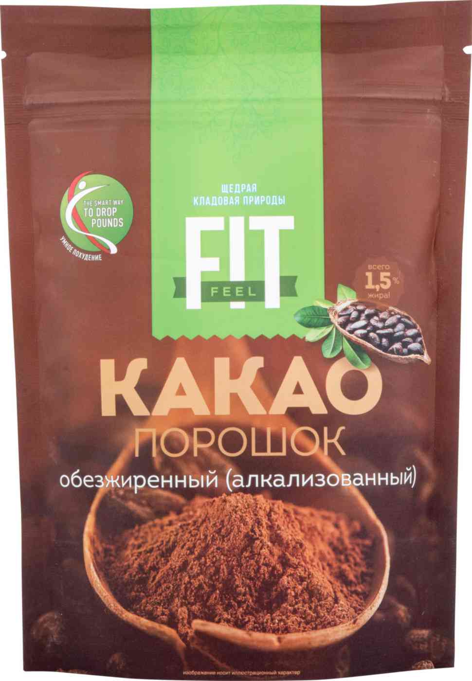 Какао-порошок обезжиренный Fit 223₽