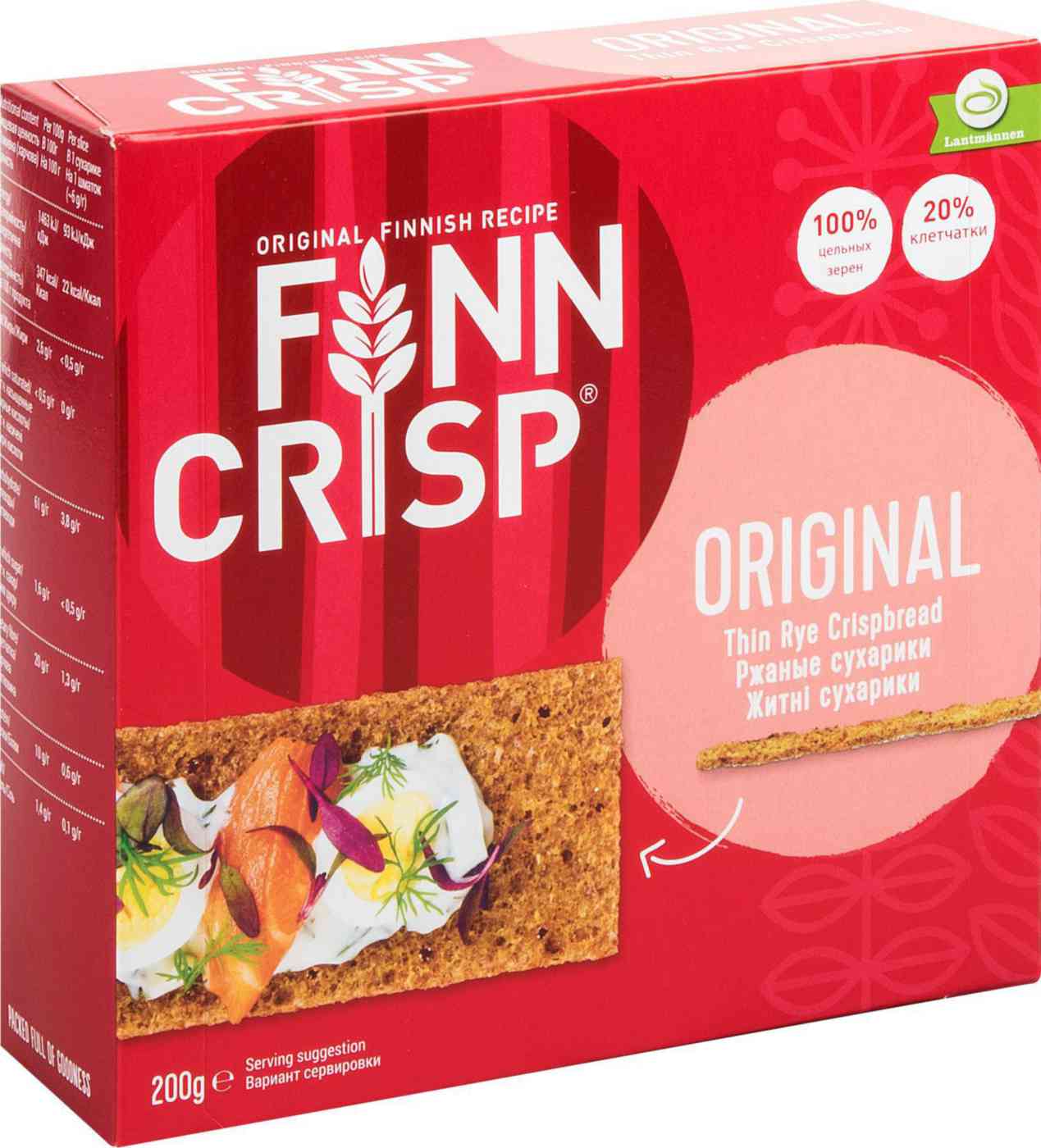 Сухарики ржаные Finn Crisp