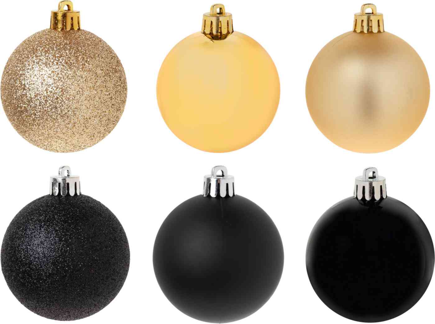 

Набор ёлочных украшений Шары золотисто-чёрные