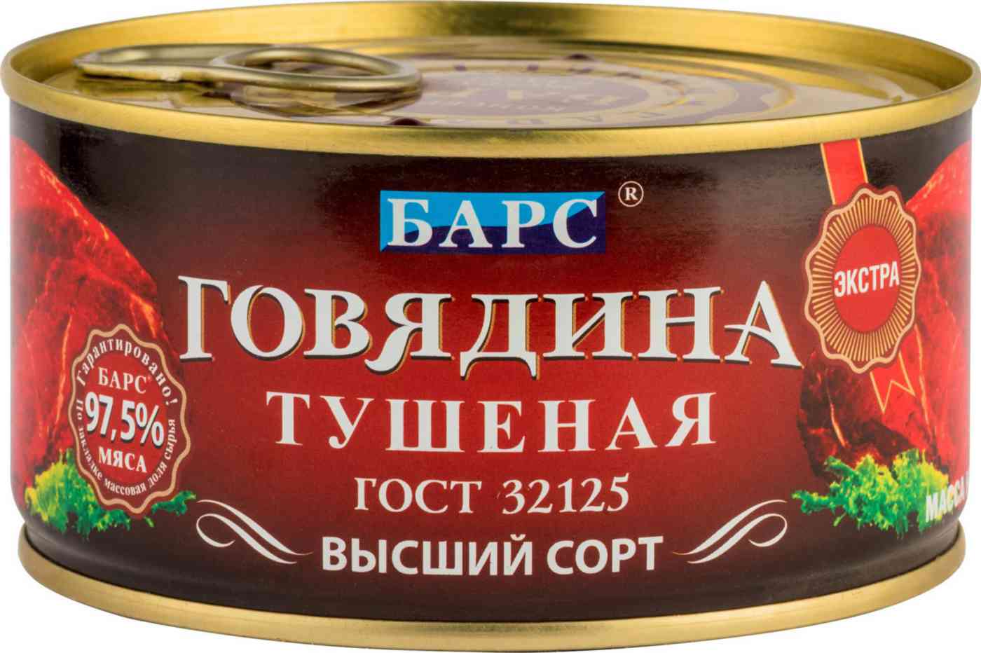 

Говядина тушёная Барс