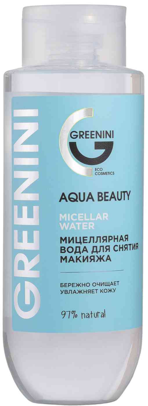 Мицеллярная вода для снятия макияжа  Greenini