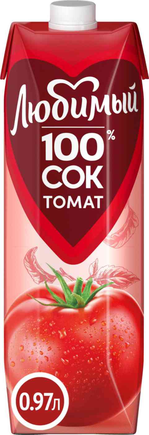 

Сок Любимый Томатный с сахаром и солью