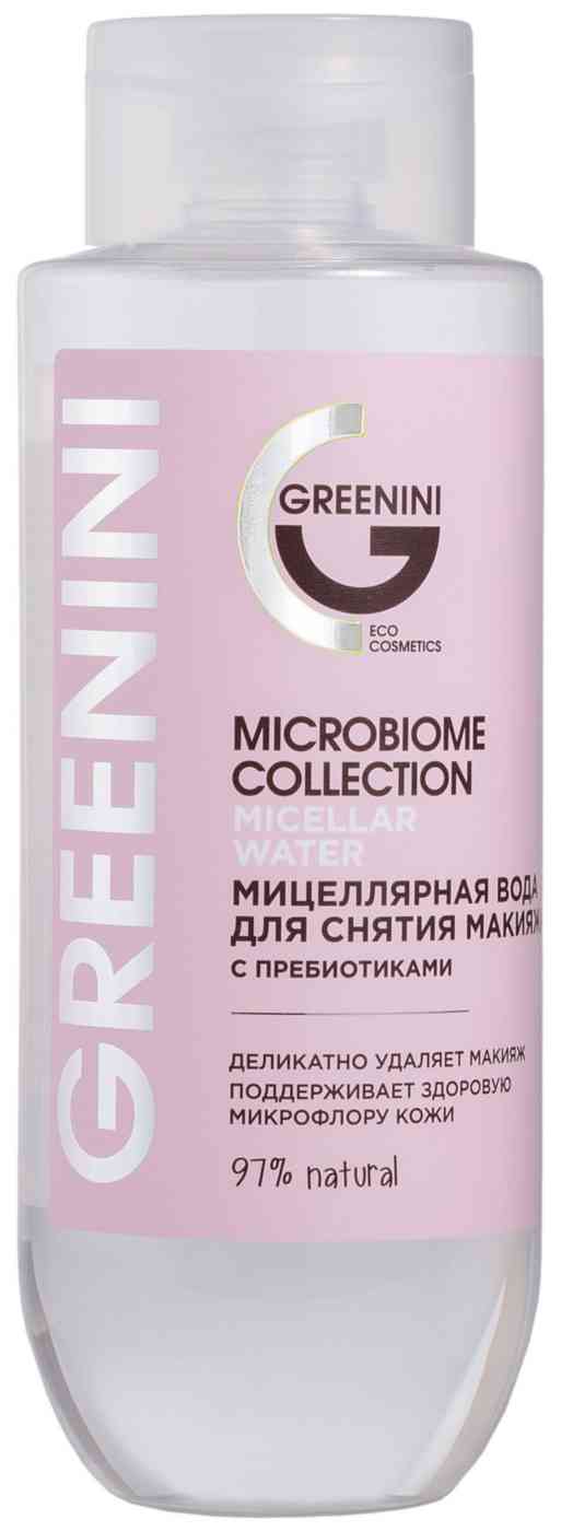 Мицеллярная вода для снятия макияжа  Greenini