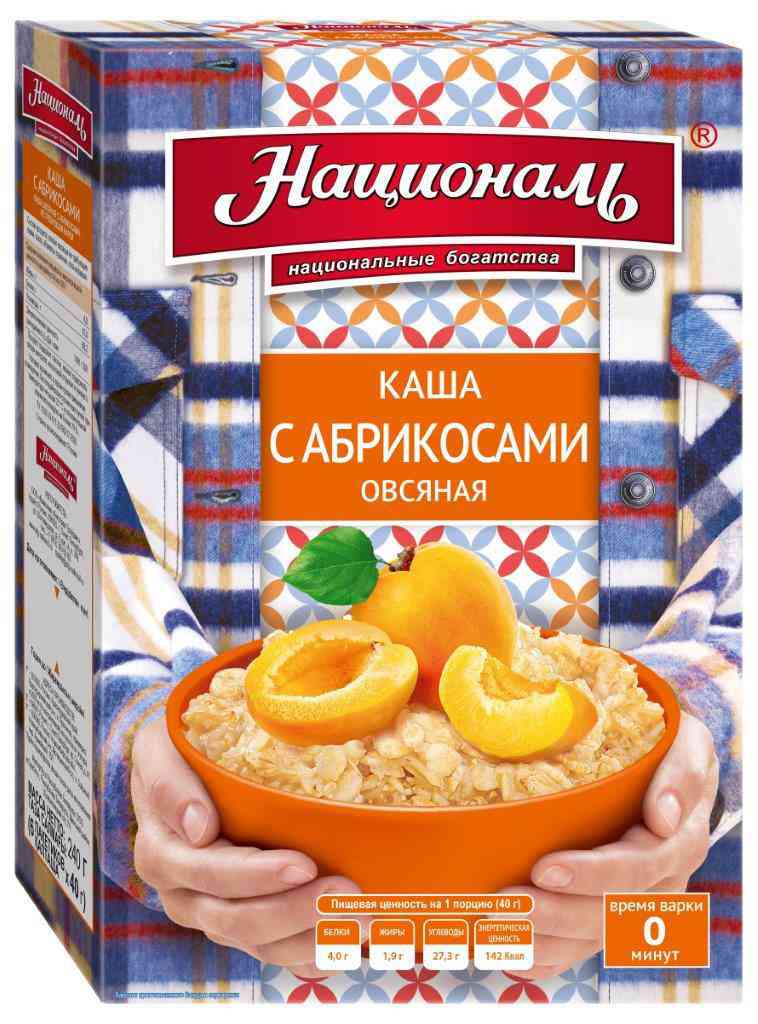 

Каша овсяная Националь с абрикосом