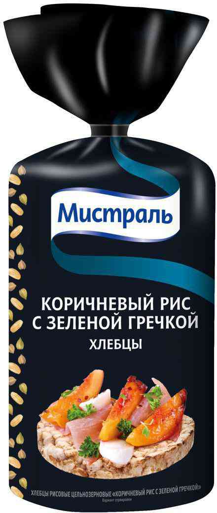 

Хлебцы рисовые цельнозерновые Мистраль