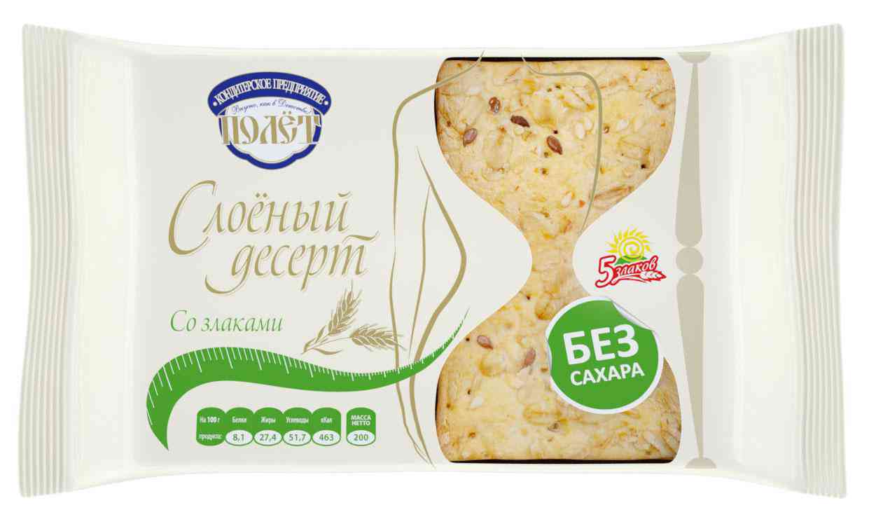 

Слоеный десерт со злаками Полёт
