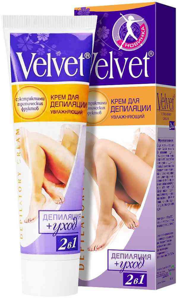 

Крем для депиляции 2 в 1 увлажняющий Velvet