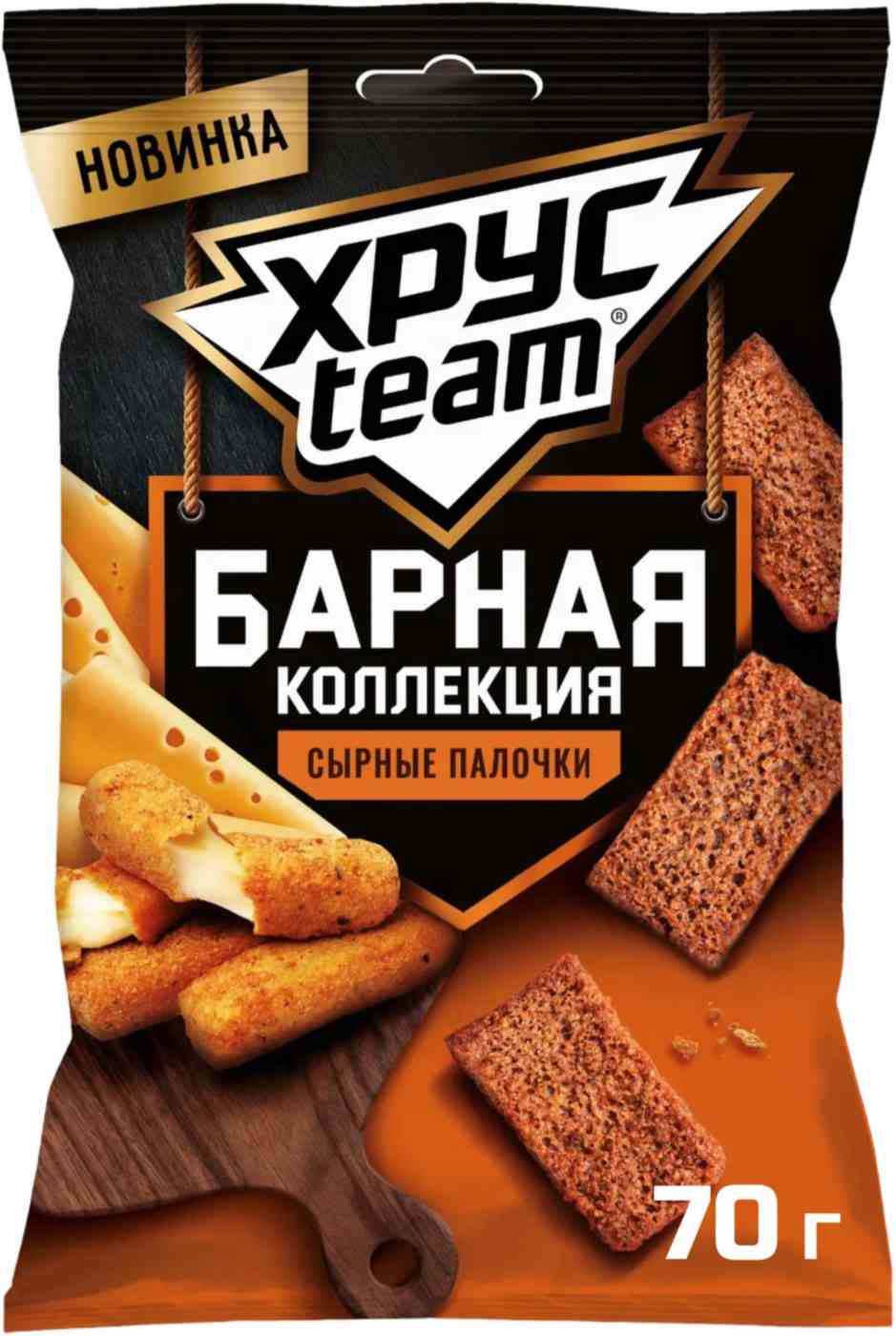 

Сухарики ХрусTeam Сыр