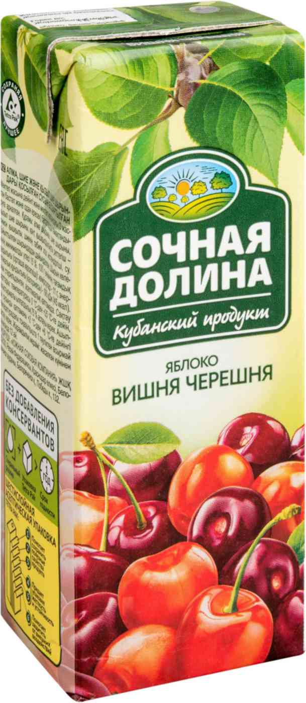 

Напиток сокосодержащий Сочная долина