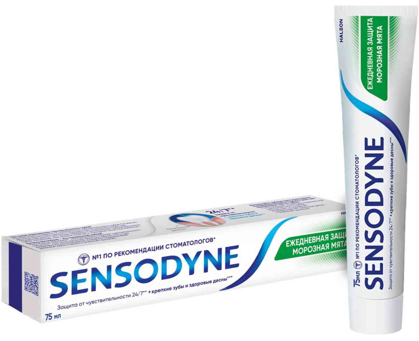 

Зубная паста для чувствительных зубов Sensodyne Ежедневная защита морозная мята