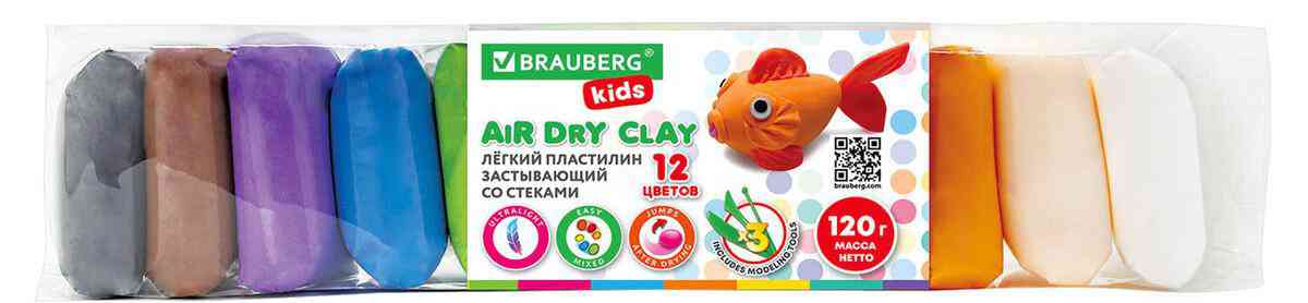 

Пластилин воздушный Brauberg