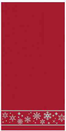 Полотенце махровое Снежинки цвет красный 146₽