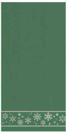 Полотенце махровое Снежинки цвет зеленый 146₽