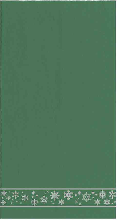 

Полотенце махровое Снежинки цвет зеленый