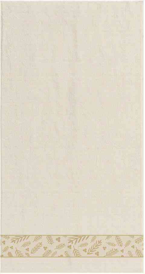 Полотенце махровое Веточки цвет бежевый 620₽