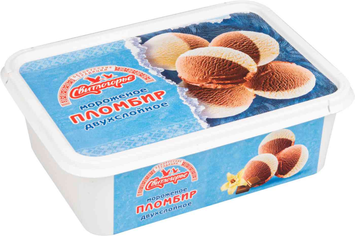 Мороженое пломбир Свитлогорье двухслойное Ваниль и шоколад
