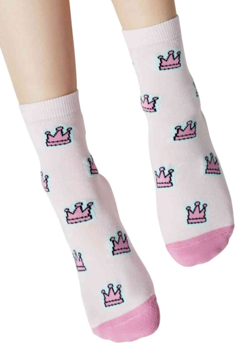 

Носки детские Sof-tiki короны, цвет светло-розовый