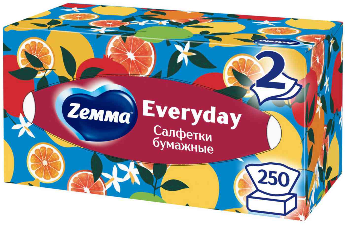 

Салфетки бумажные Zemma Everyday 2 слоя