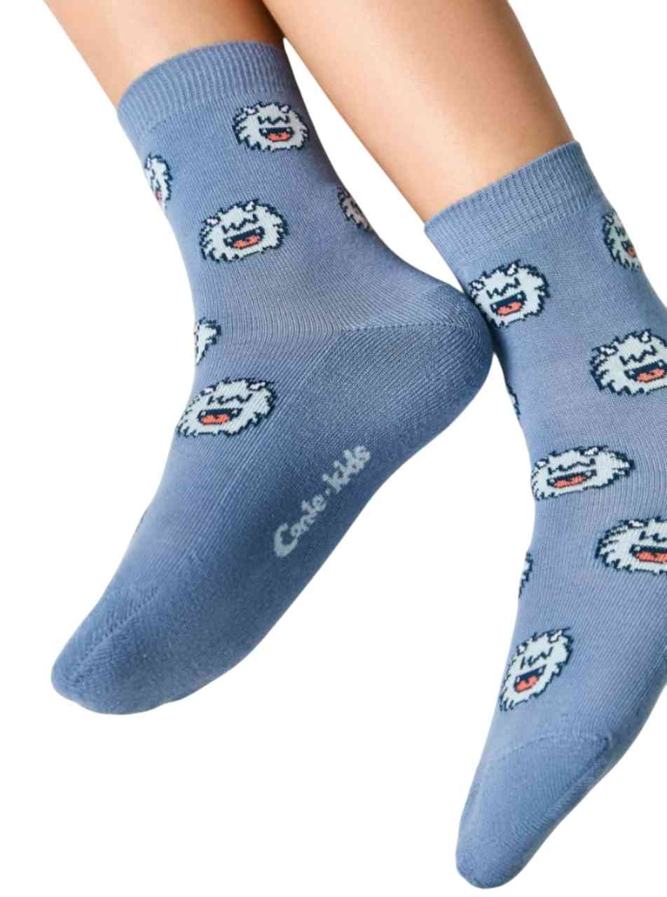 

Носки детские махровые Sof-tiki монстрики, цвет: джинсовый